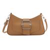 Stylish Women's 2024 Spring Fashion Clutch Bag Chic Baguette Crossbody Soft Pu Handbag