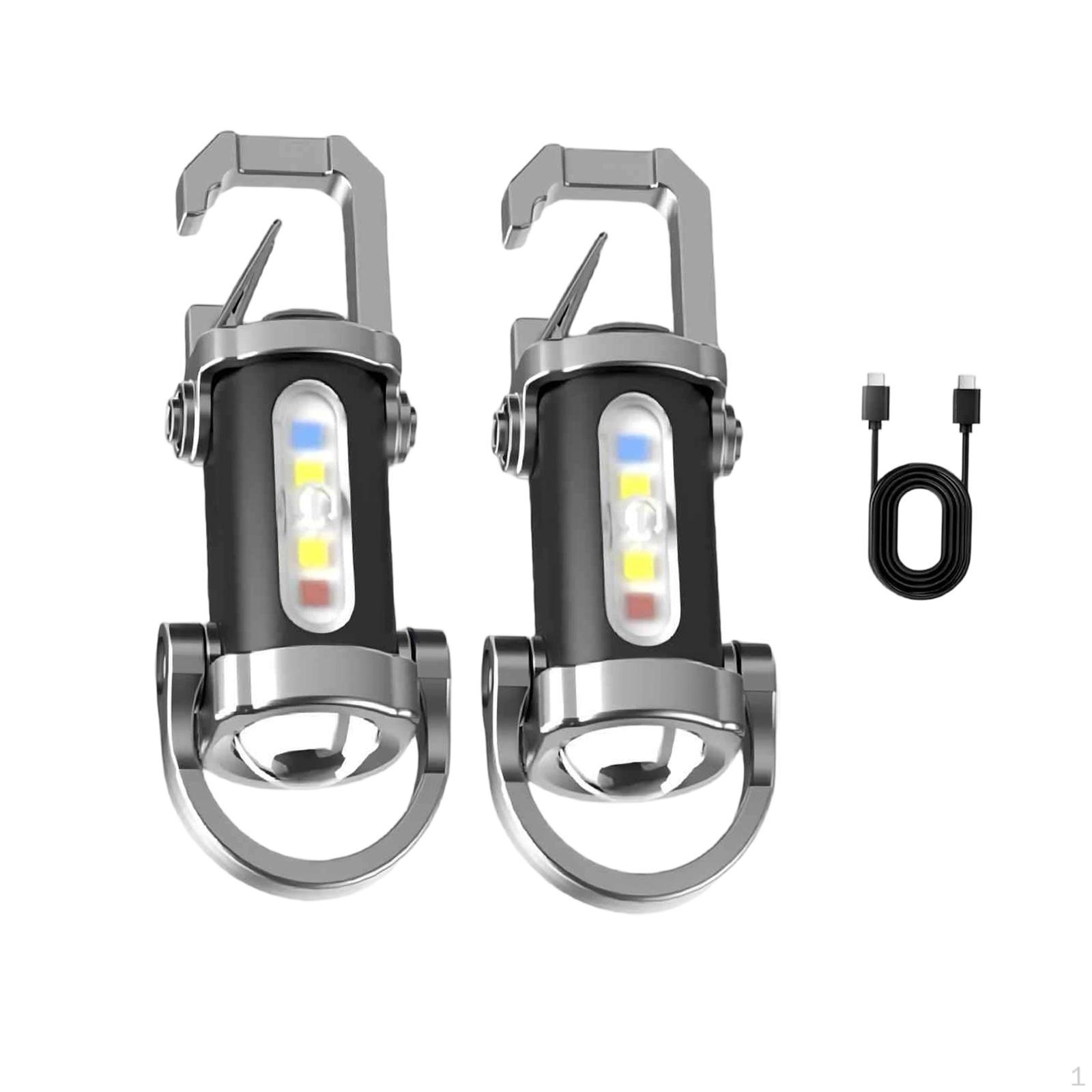 

Pack of 2 Compact Keychain Flashlights for Walking Your Dog,