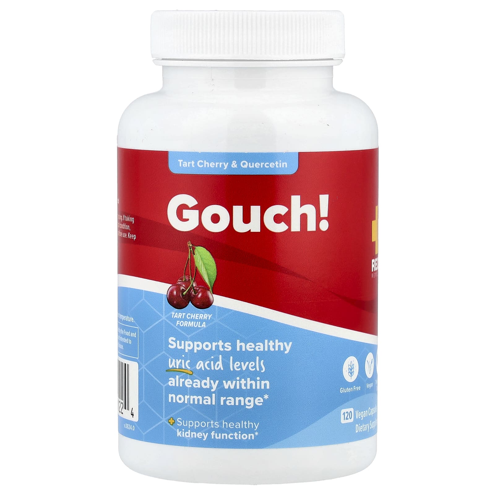 

Gush!, Tart Cherry & Quercetin, 120 Veggie Caps