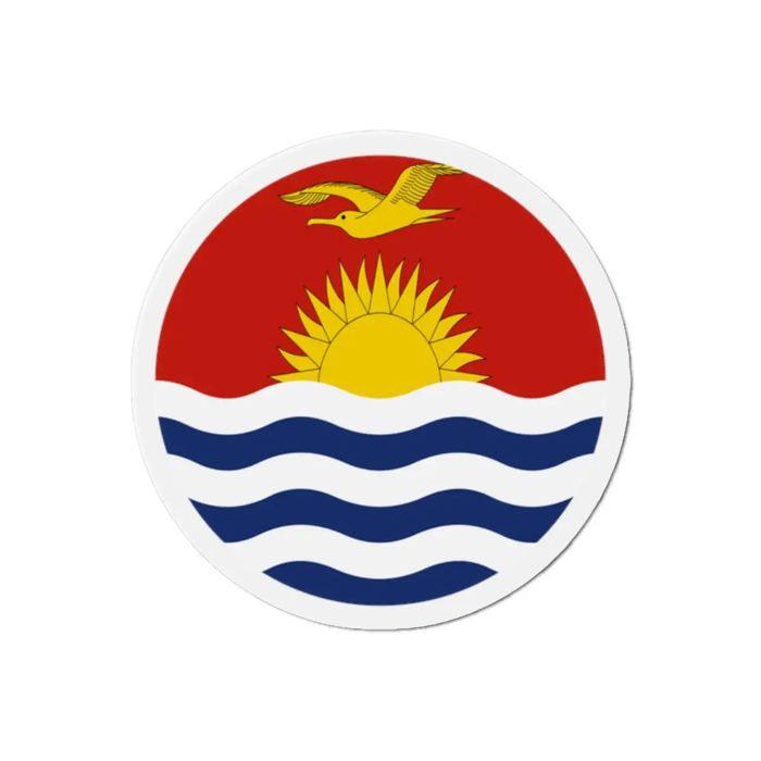 Aimant Rond - Kiribati - 6 cm - Multicolore - 50 pièces - Résine synthétique