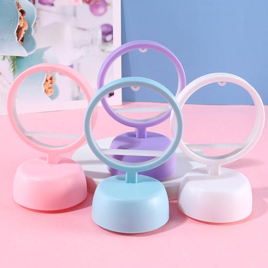 LED Night Lamp Flicker Free Non-Glaring Creative Shape Eye Protection Battery-operated Round Heart
