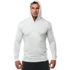 Muži Mikina s kapucí Dlouhé rukávy Jednobarevné Ležérní Slim Fit Měkká Bavlna Prodyšná Podzim Cvičení Muži Fitness Top Mikina s kapucí Sportovní oblečení