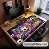 Soccer Theme Custom Mouse Pad Personalized With Name Text Customized Desk Mat For Office Home Decor