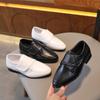 Fashion Girls' Shoes Spring New British Style Kids Leather Shoe Soft Soled Boys Performance Shoes Anti Slip Girls Casual Shoe