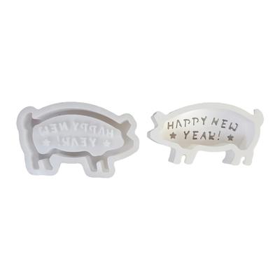 Pig Figurine Silicone Candle Mold Food Grade Silicone Easy Demold For Resin Casting Making Candle Festival Decoration