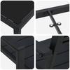 Garden Dining Set 9 Pcs Black Powder Coated Steel