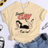 Vintage LGBT T Shirt Sound Gay Funny Tees Personality Y2k Tops Pride Month Lesbian Bisexual Shirts Fashion Casual Female T Shrit
