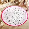 Funny Fruit Mat Juicy Printed Carpet, Round Soft Rug, Non-Slip Floor Decor for Living Room Kids Room Nursery Next Day Shipping