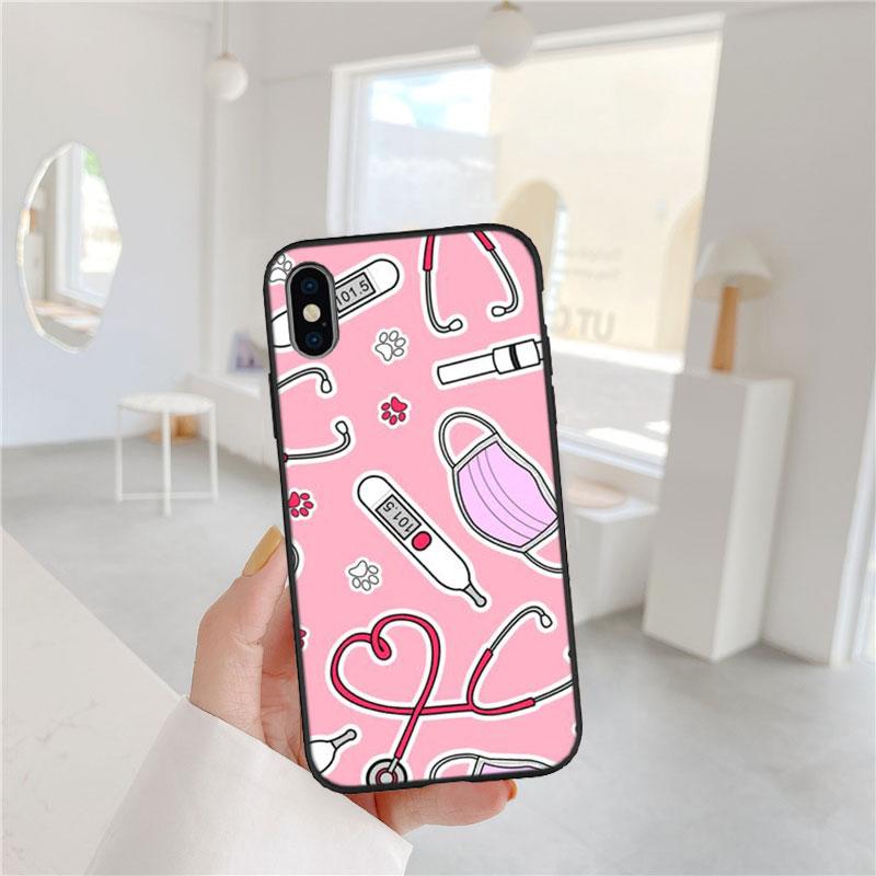 PP50 Nurse Doctor Stethoscope Soft Shell Phone Case for Xiaomi Xiaomi Poco M4 M5 M6 M7 X3 X6 X7 F8 Ultra Pro GT NFC