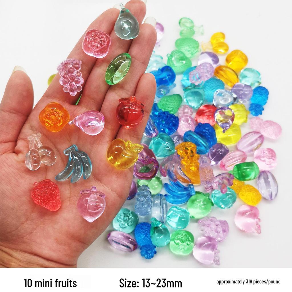 Colorful Mini Acrylic Milk Bottle Cartoon Ornaments - Cute Handmade DIY Decorative Accessories