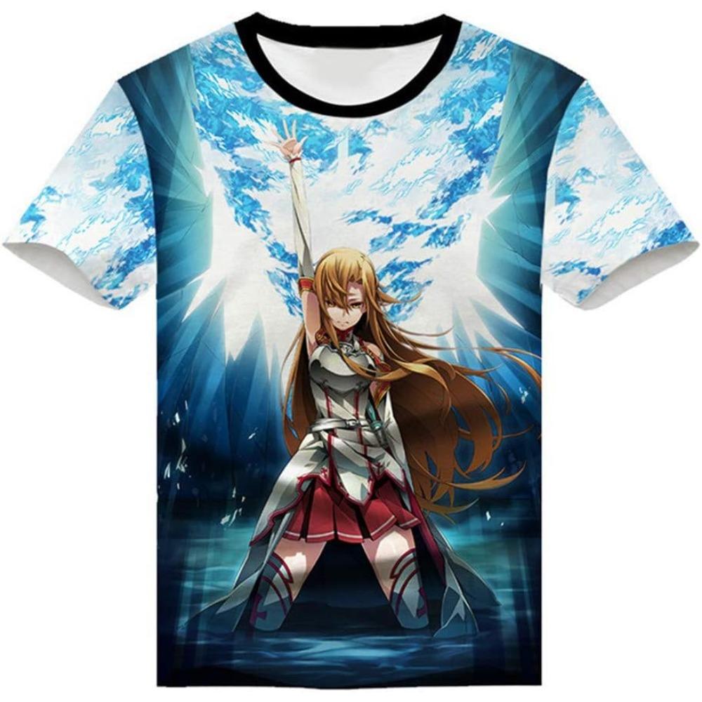 Anime Sword Art Online Kirito SAO 3D Printed T-Shirt Adult Cosplay Funny Quick Dry COOL Short Sleeve Tee Tops