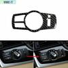 Carbon Fiber For BMW 5 Series F10 F25 F26 Car Headlight Switch Panel Cover Trim