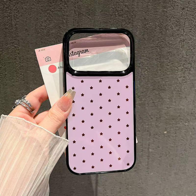 

Little Star Foundation: Black Bezel for Apple 17 Pro, Acrylic 14 Frosted, Korean Style for 13-16 Pro Apple 14Pro Max