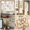  8 Pcs Retro Photo Frame Stickers Picture Wall Decals Frames Mirror for Walls Pvc Decoration