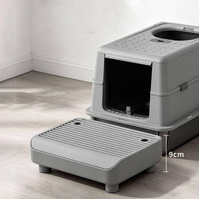 Double Layer Cat Step Filter Pedal Splash-proof Plastic Cat Litter Box Step Non Slip Cat Litter Ramp Automatic Litter Box