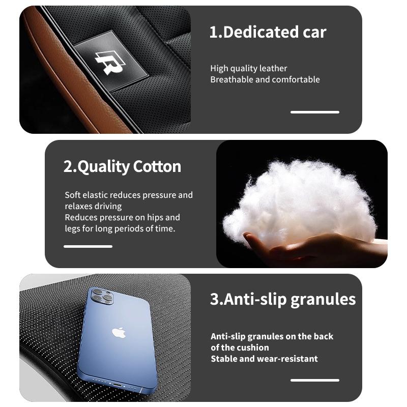 Universal Leather Car Comfort Cushion Auto Interior Seat Pad For Volkswagen VW Tiguan CC Jetta Polo Golf 4 5 6 Passat B5 B6 B7