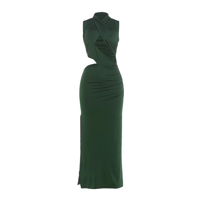 

Chic Autumn/Winter Women s Slim Fit Patchwork Fishtail Dress L