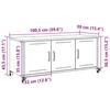 VidaXL Meuble TV, Armoire de Télévision avec Portes, Support Télé avec Rangement Salon Salle de Séjour, Rose 100,5x39x43,5 846645