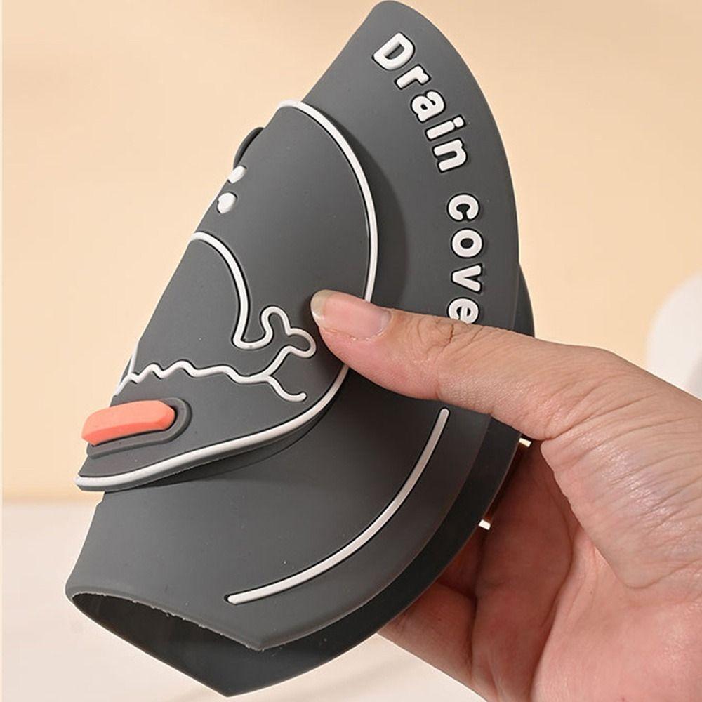 Anti-odor Floor Drain Mat Silicone Kitchen Sink Seal Mat for Bathroom Hair Collection