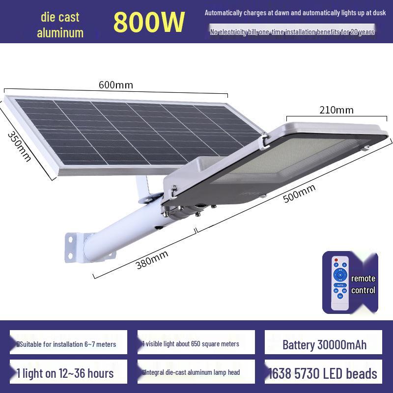 Outdoor Super Bright Solar Street and Courtyard Lights - Waterproof for Yard and Household Use