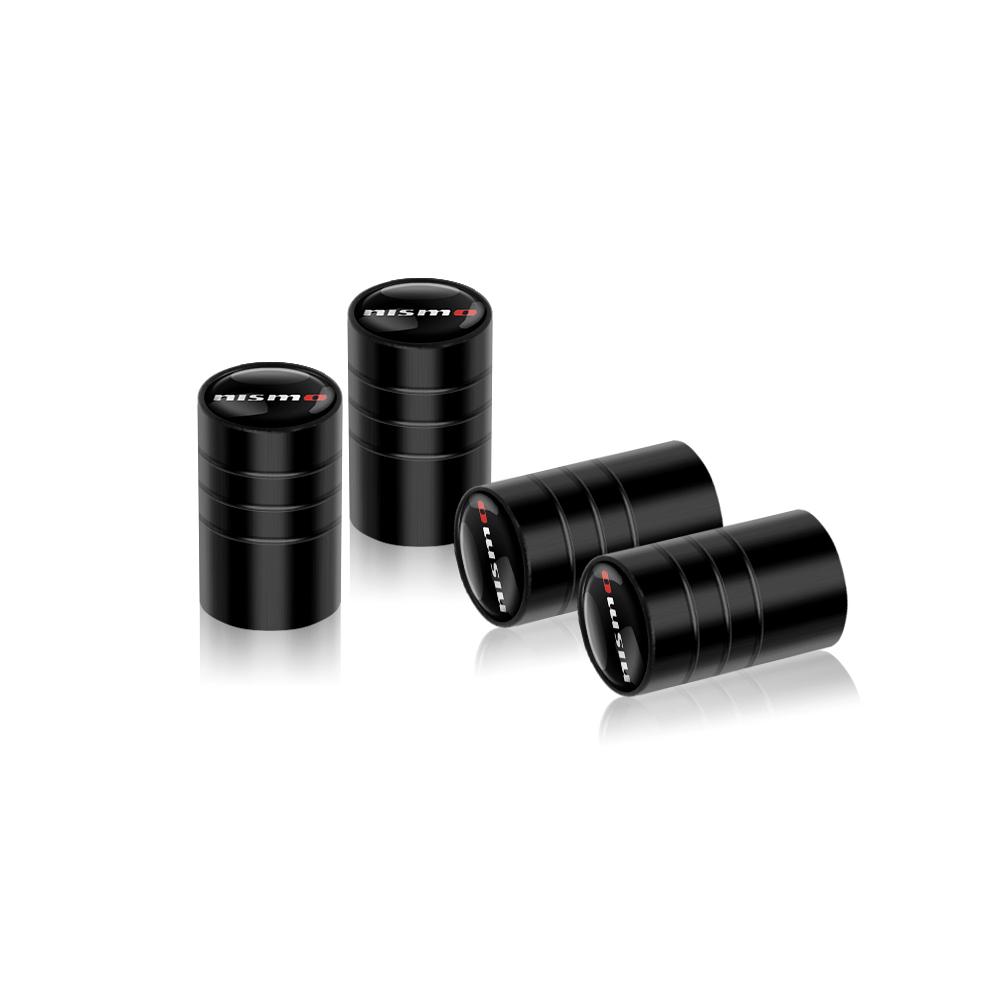 4Pcs Metal Car Wheel Tire Valve Air Stem Cap For Nissan Nismo X-Trail Almera Qashqai Teana Note GTR Maxima Tiida Car Accessories