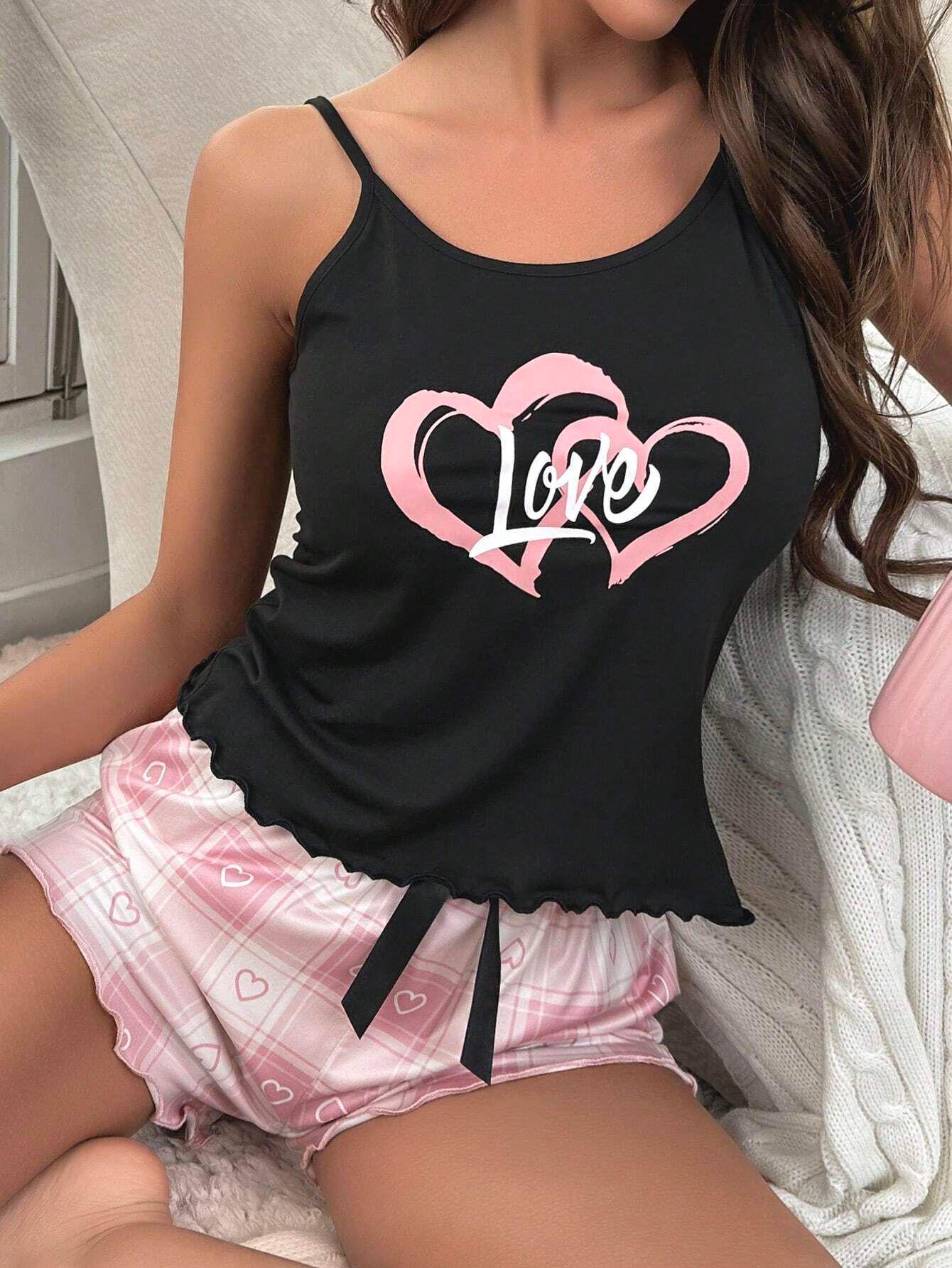 

Пижама шорты на бретелях, женский домашний комплект XL