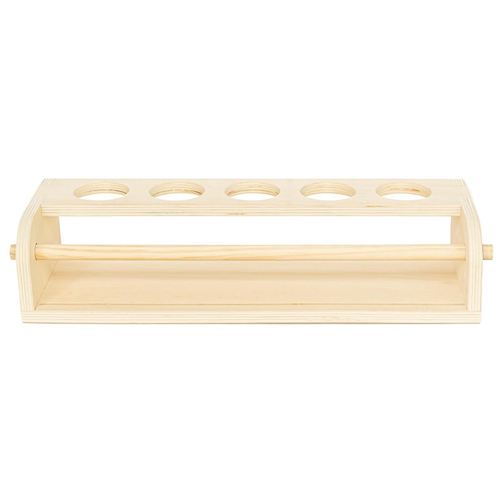 

Craft Paper Roll Holder with Paper Roll&Pencil Cups Paper Roll Easel Solid Wood Storage Roll Paper Rack for Kids Desktop Easel