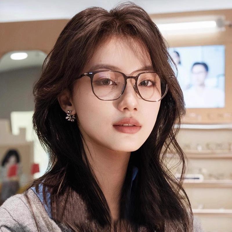 Damenmodebrille im japanischen Stil, hochwertig, Blaulicht blockierend, modisch und schlicht für den Weg zur Arbeit