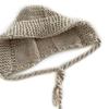 Soft Knit Beanie Cap Fashion Warm Ear Protective Hat for Skiing Hiking Universal Women Windproof Bonnet for Cold Weather