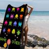 Classic Shooting Game S-Space Invaders Microfiber Beach Towel Absorbent Quick dry Soft Yoga Swimming Resort Mountain