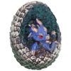 Dragon Egg Resin Material Interesting Decorative Cute Vivid Garden Animal Figurines for Living RoomBlue Dragon