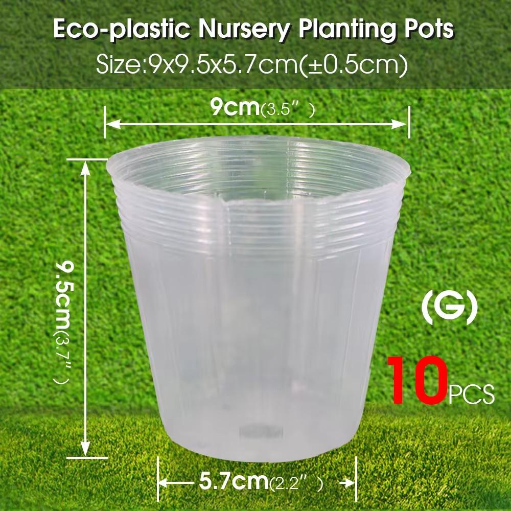 Reusable Orchid 10PCS  Transparency  Nursery Pot Plants Grow Nutrition Cups for Garden Flower Transplanting Propagation  Contain