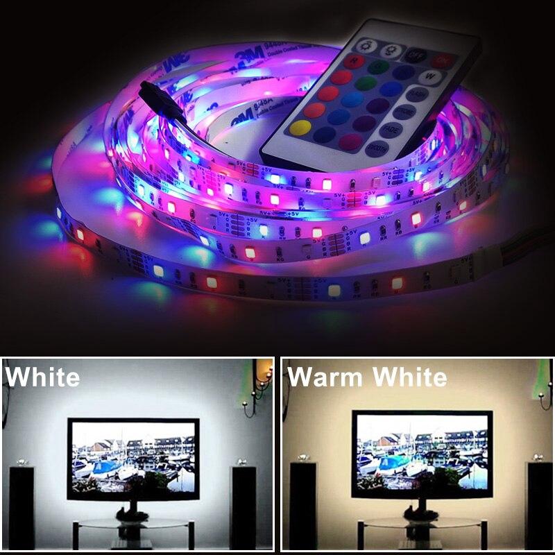 LED Strip Light 5V USB SMD 2835 LED TV Background Lighting LED Strip 1M 2M 3M 4M 5M DIY 2835 LED Flexible Cabinet Home Decoration Lamp