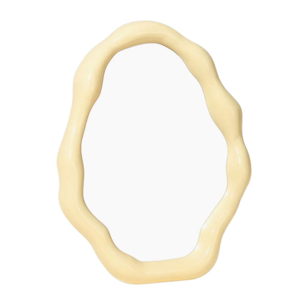 Nordic Styles Irregular Cloud Shape Vanity Mirror for Tabletop and Wall Hanging for Bedroom Bathroom or Dressingroom