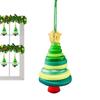 Button Christmas Tree Ornament Kits Hangable Santa Angel Snowman Christmas Tree Pendant Pendant Charm Decoration Craft Making