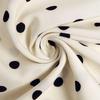 Herbst 2025 Retro Polka-Dot Midi-Kleid mit Schleifenkragen und langen Ärmeln