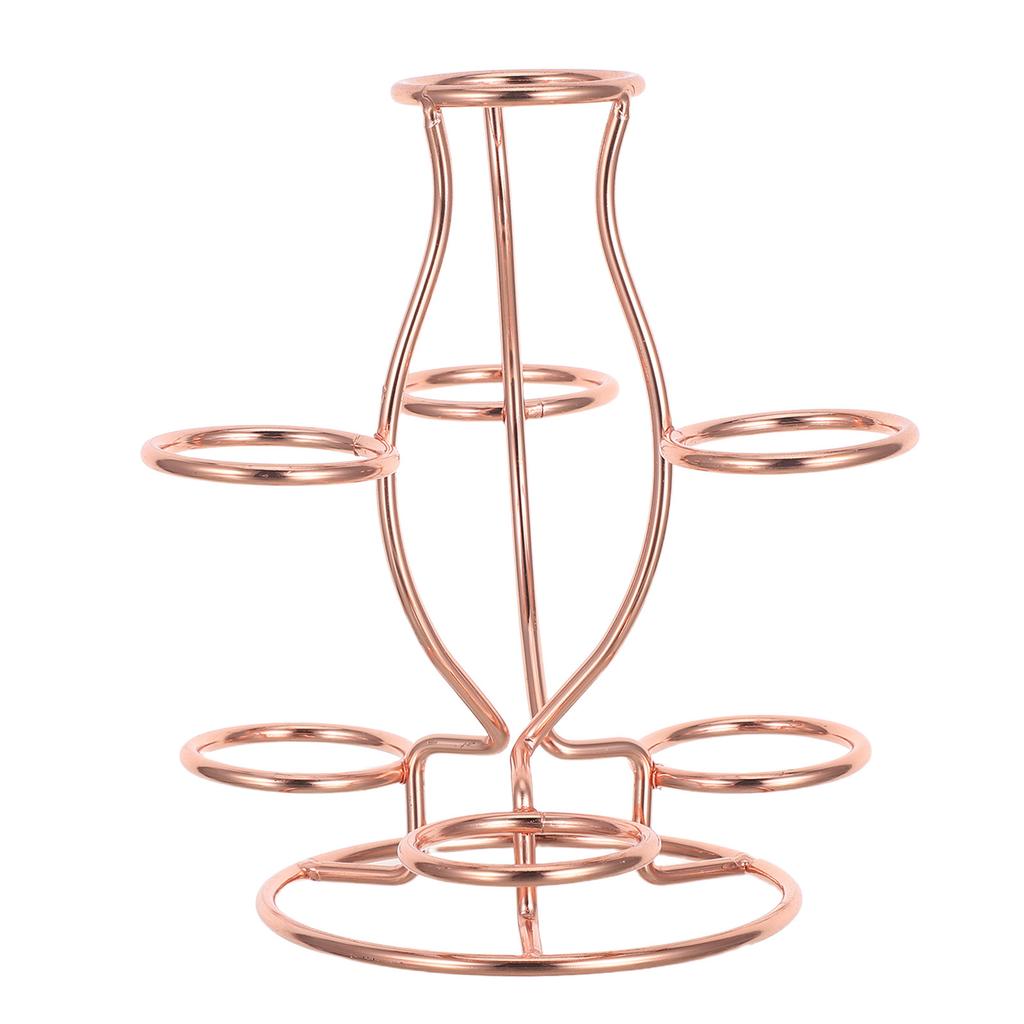 Crystal Ball Display Stand Iron 7 Sphere Holder Desktop Metal Display Pedestal Crystal Sphere Holder Decorative Orb Base