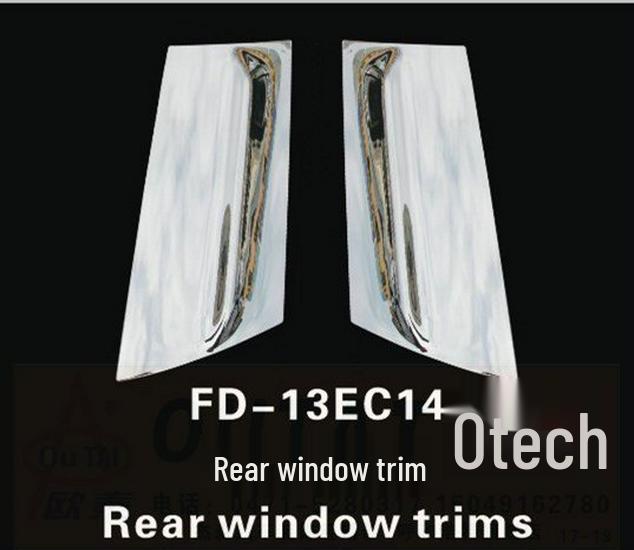 Ford Ecosport Rear Window Bright Strip - Modified Side Trim Decoration