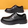 PLOVER Men's Fleece-Lined Leather Business Casual Shoes - Thick Sole