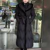 Plus Size L-7XL Fashion Winter Jackets Woman Long Parkas Hooded Loose Thick Warm Overcoat Casual Women's Coats with Belt