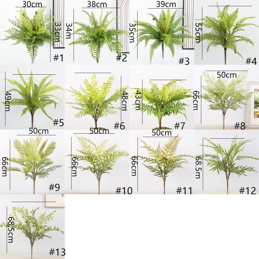 Tropical Plants Green Leaves Plants Real Touch Fake Plants Outdoor Indoor Decor