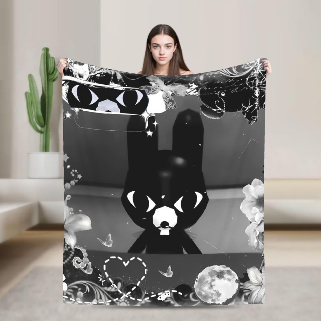 Animal Hospital Cat Dog Duo Manga Blankets Quality Soft Throw Blanket Winter Travel Couch Bed Novelty Bedspread