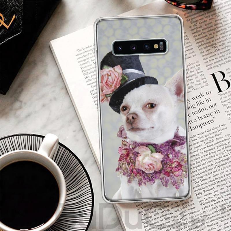 Chihuahua Puppy Teacup Dogs Cover For Samsung Galaxy S23 S22 S24 Ultra S21 Plus S20 FE Phone Case S10 + S10E S9 S8 Print Coque