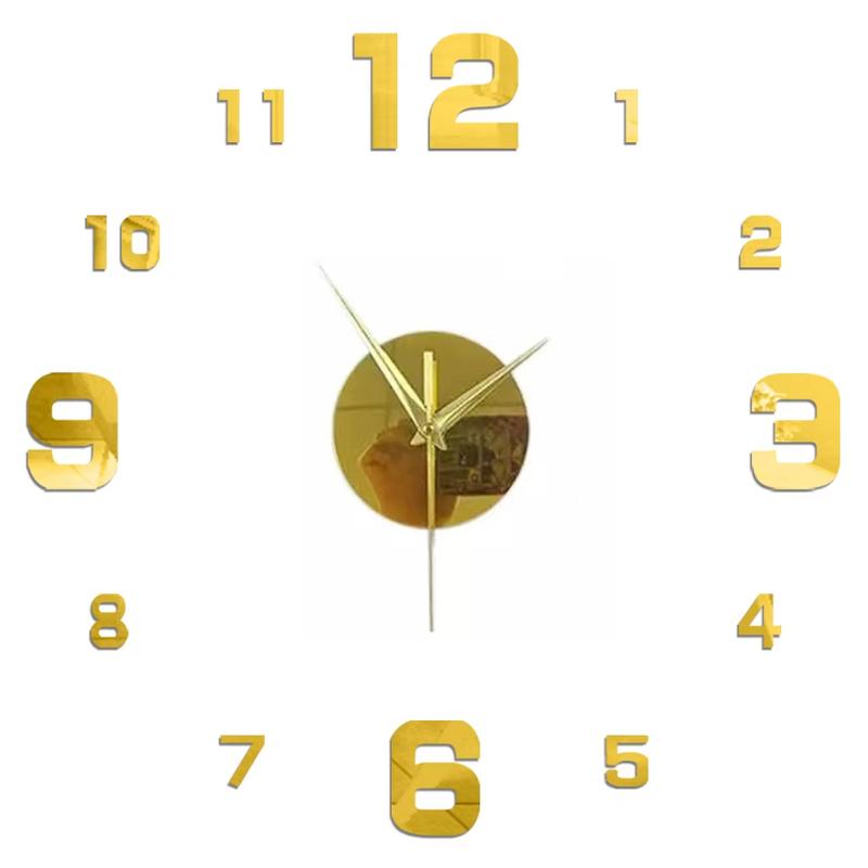 3D Wall Clock DIY Mirror Wall Stickers Home Decor Quartz Needle Watch Living Room Removable Art Decal Sticker reloj de pared Hot