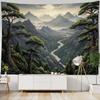 Natural Scenery Oil Painting Tapestry Home Wall Art Decoration Background Cloth Bedroom Living Room Dormitory Office Poster