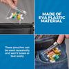 20pcs/set New Reusable Storage Bag with Zipper Plastic Medicine Bags Self-Sealing Portable Self-sealing Bag Storage Containers