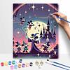 Disney Mickey Mouse magic castle oil painting art set handmade diy gift home decoration