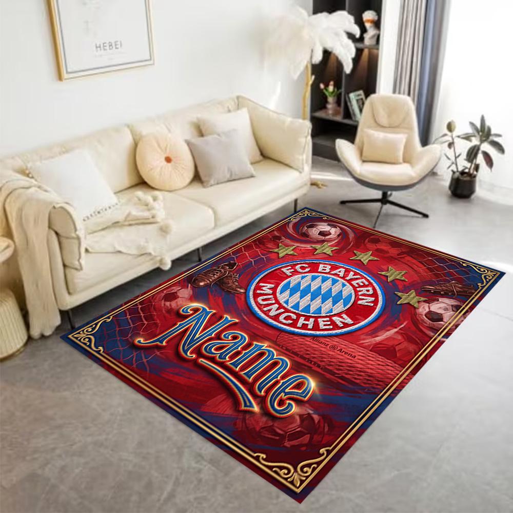 Bayern Munich Fan Gear Floor Rug Office Rug Perfect for Dining Room Hallway Foyer Study room Anti-slip Rug Decorate Offices Perfect Gift for Women/Men