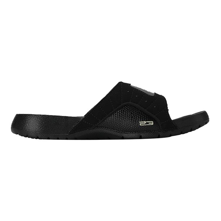 Air Jordan Hydro 12 Slide Black Metallic Gold GS 820267-012