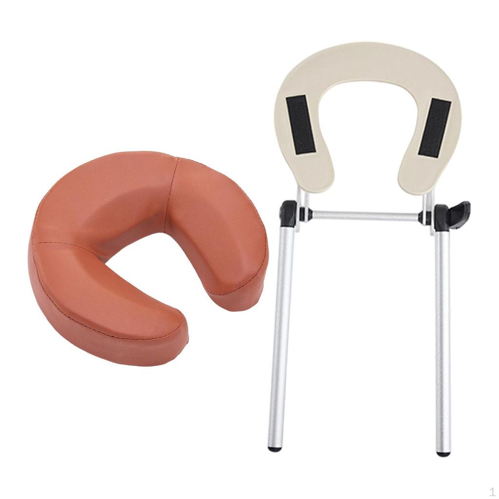 Berceau facial de table de massage réglable de remplacement avec oreiller appui-tête de chaise pour boutique maison salon